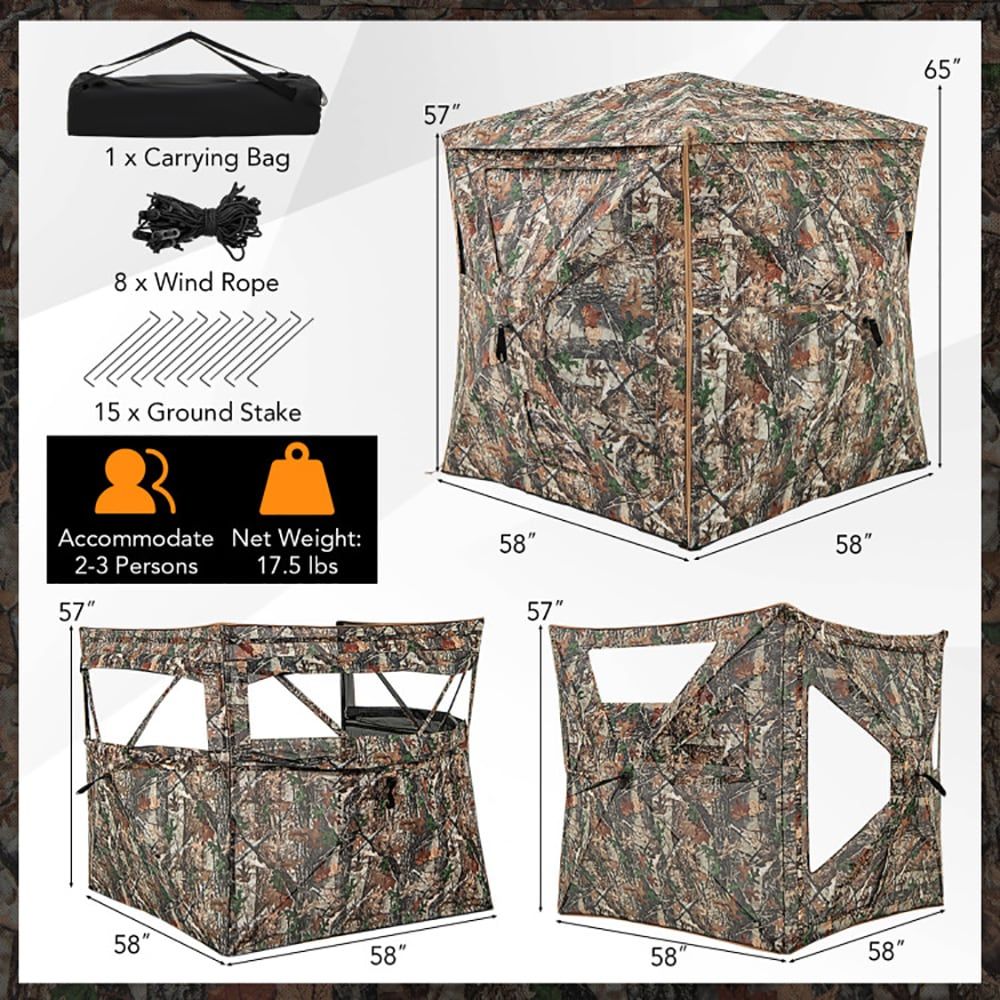 Hunting & Outdoor Supplies Carterton - 5-w-1 Odłączana budka myśliwska dla 2-3