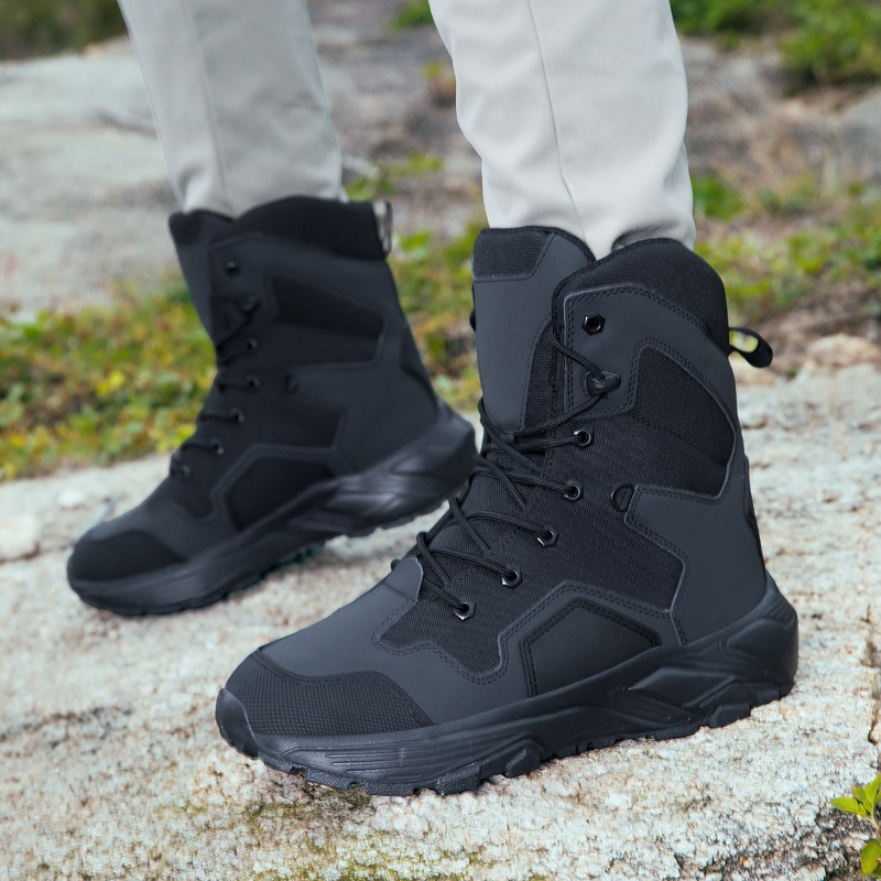 Wildman Hunting & Outdoor - Męskie buty taktyczne sznurowane, buty do