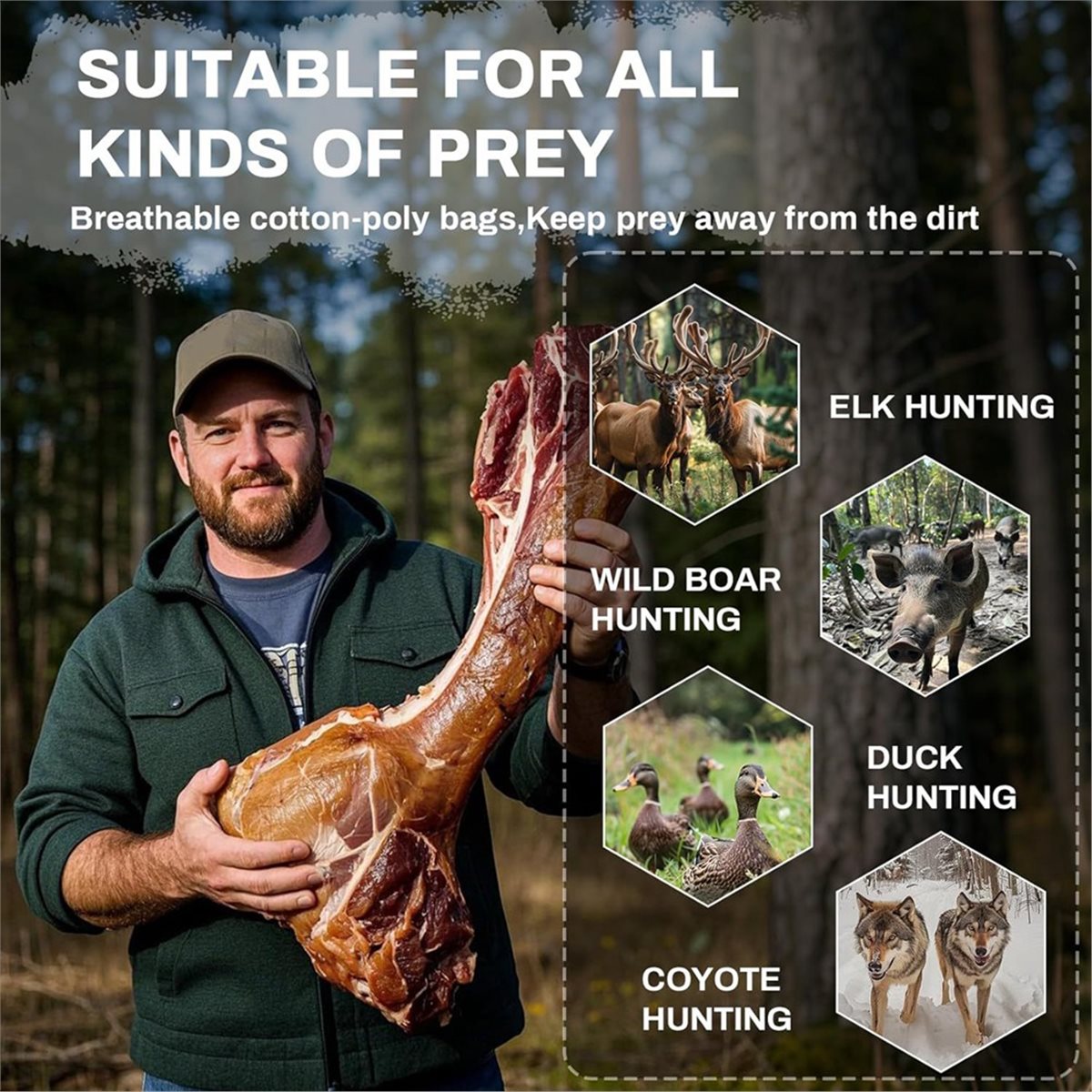 AB09 Torby na mięso myśliwskie – Game Bag Meat Hunting recenzja i cena